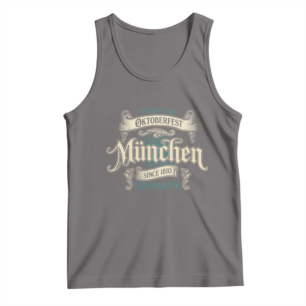 Original Oktoberfest Munchen Germany Tank Top Vintage Bavarian Festival Since 1810 - Wonder Print Shop