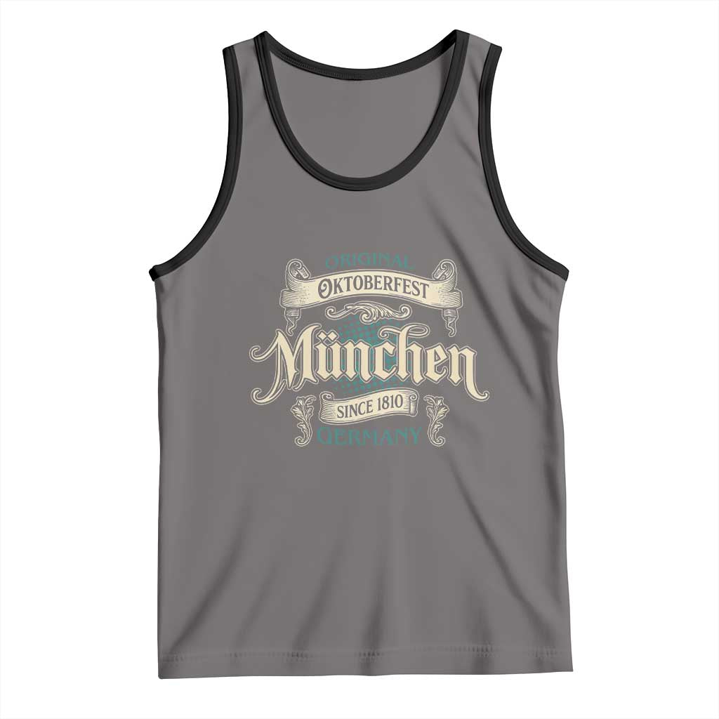 Original Oktoberfest Munchen Germany Tank Top Vintage Bavarian Festival Since 1810 - Wonder Print Shop