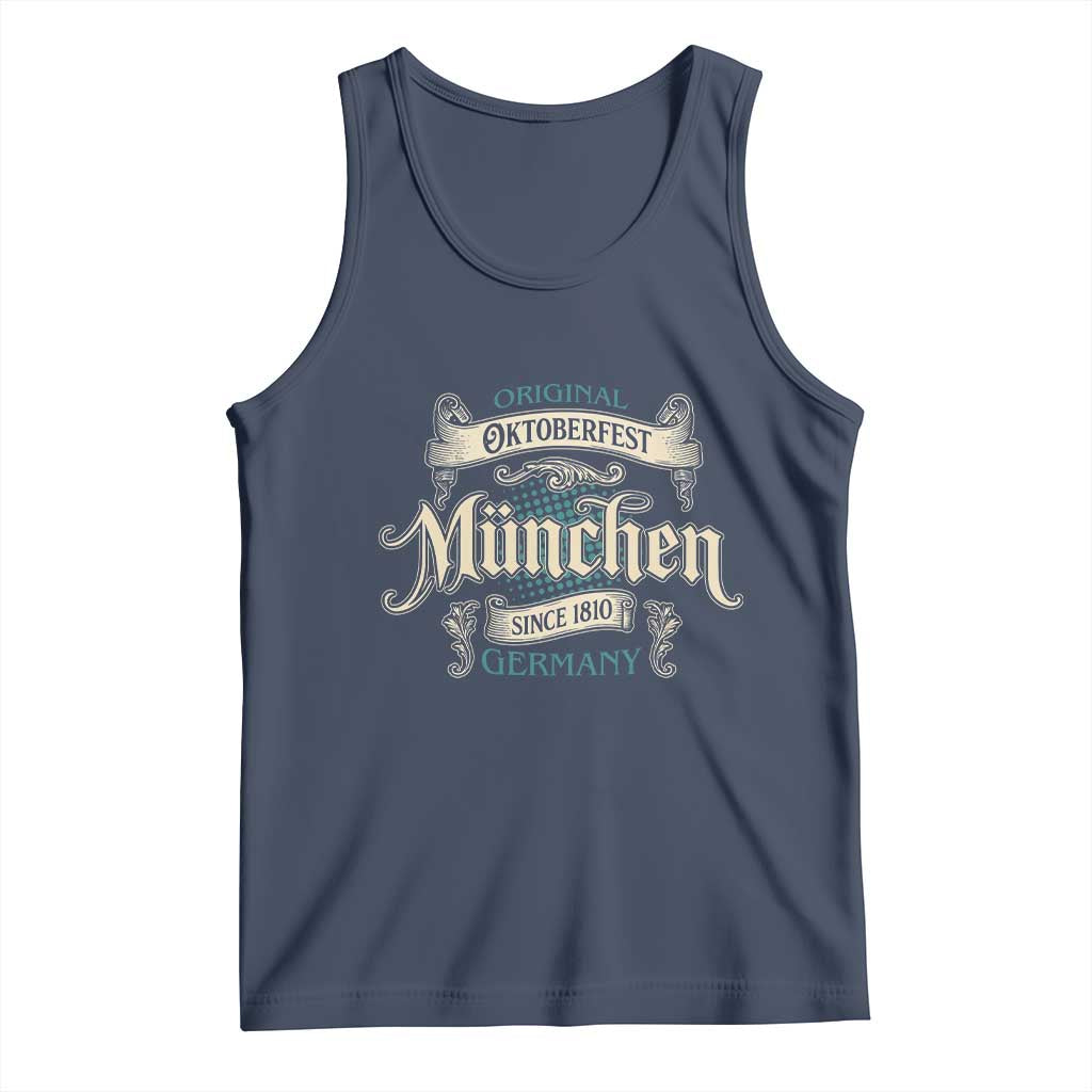 Original Oktoberfest Munchen Germany Tank Top Vintage Bavarian Festival Since 1810 - Wonder Print Shop