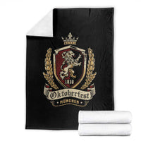 Oktoberfest Munchen Lion Crest Throw Blanket Classic Bavarian Festival TS02