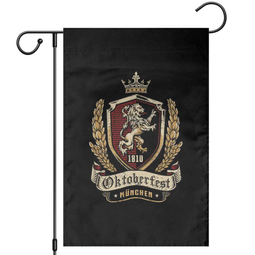 Oktoberfest Munchen Lion Crest Garden Flag Classic Bavarian Festival TS02