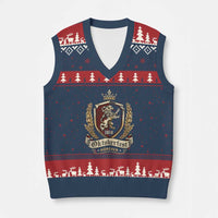 Oktoberfest Munchen Lion Crest V-Neck Knit Sweater Vest Classic Bavarian Festival TS02