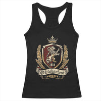 Oktoberfest Munchen Lion Crest Racerback Tank Top Classic Bavarian Festival - Wonder Print Shop