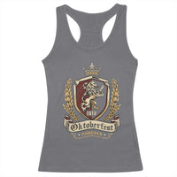 Oktoberfest Munchen Lion Crest Racerback Tank Top Classic Bavarian Festival - Wonder Print Shop