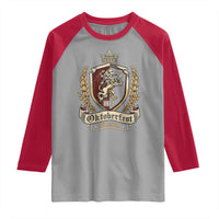 Oktoberfest Munchen Lion Crest Raglan Shirt Classic Bavarian Festival TS02
