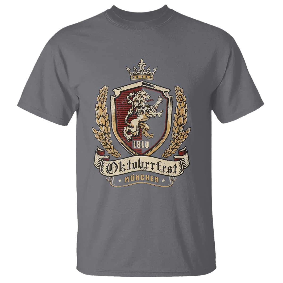 Oktoberfest Munchen Lion Crest T Shirt Classic Bavarian Festival TS02