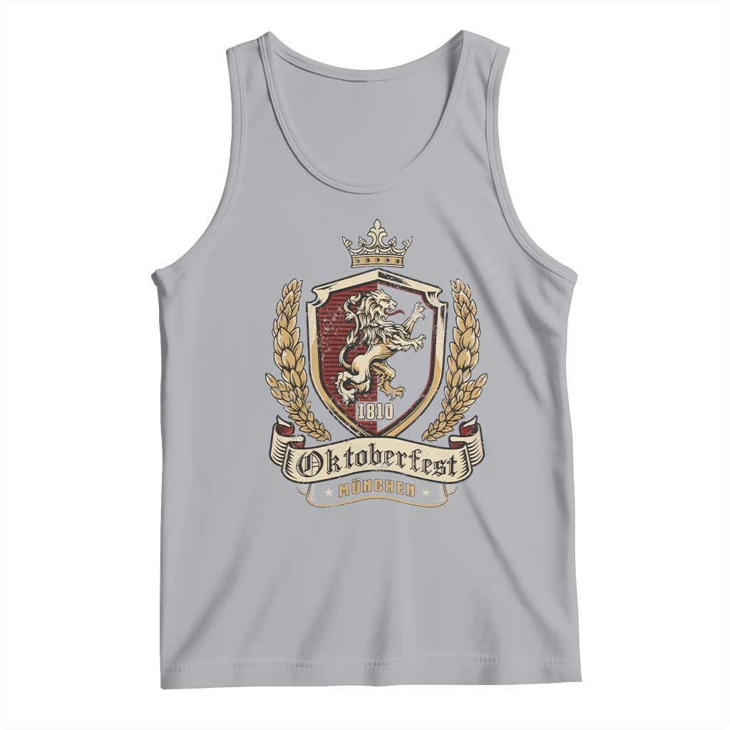 Oktoberfest Munchen Lion Crest Tank Top Classic Bavarian Festival - Wonder Print Shop