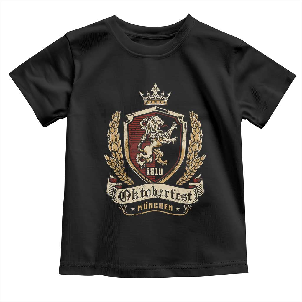 Oktoberfest Munchen Lion Crest Toddler T Shirt Classic Bavarian Festival TS02
