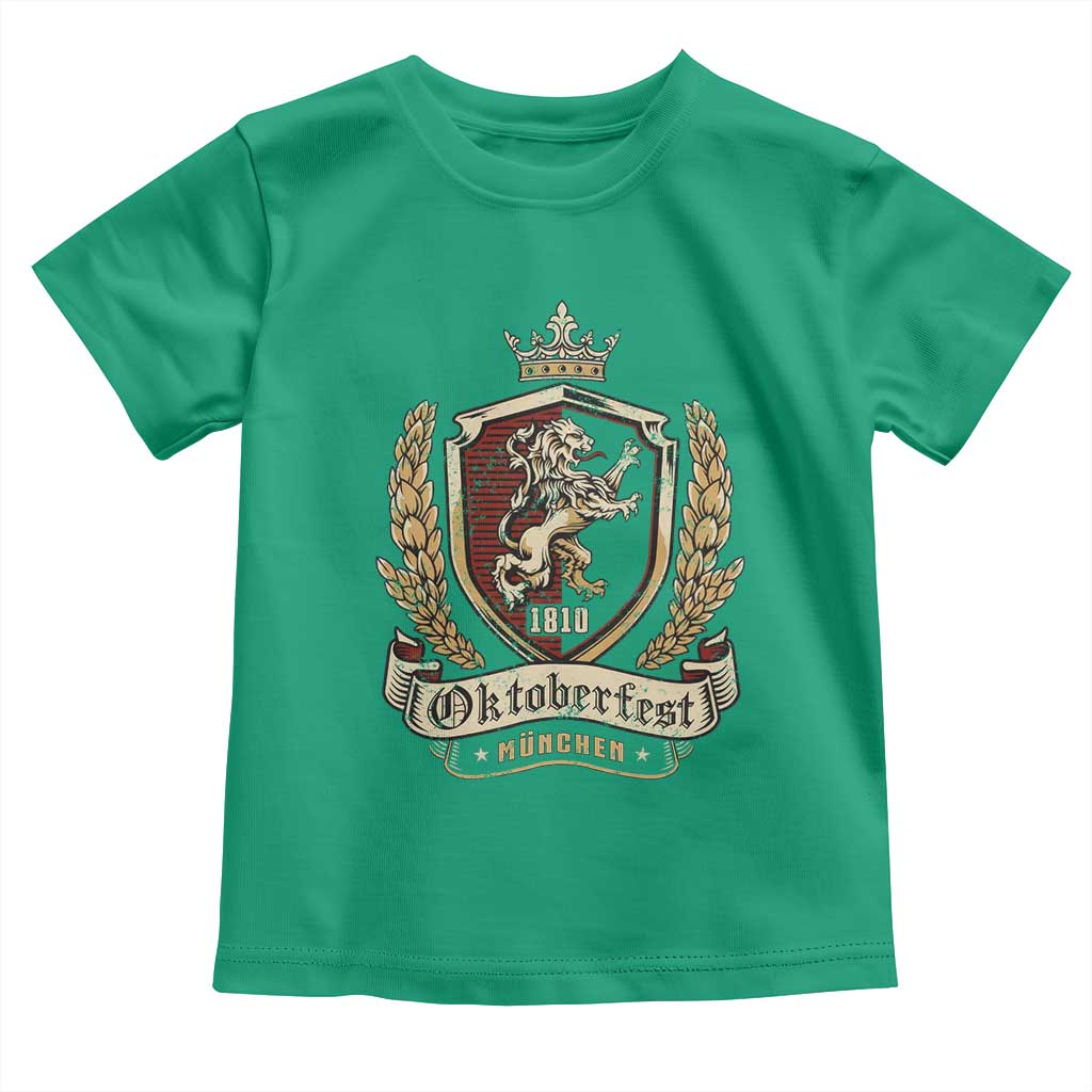 Oktoberfest Munchen Lion Crest Toddler T Shirt Classic Bavarian Festival TS02