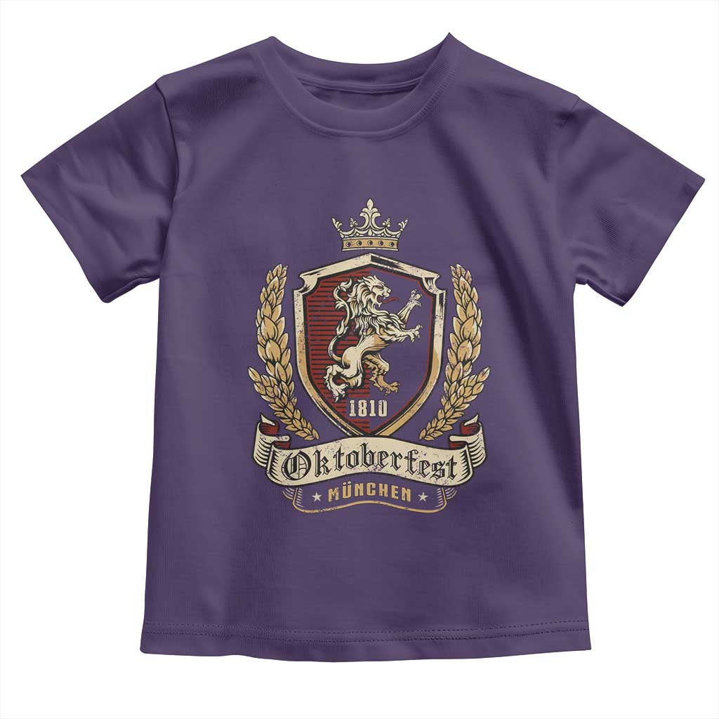 Oktoberfest Munchen Lion Crest Toddler T Shirt Classic Bavarian Festival TS02