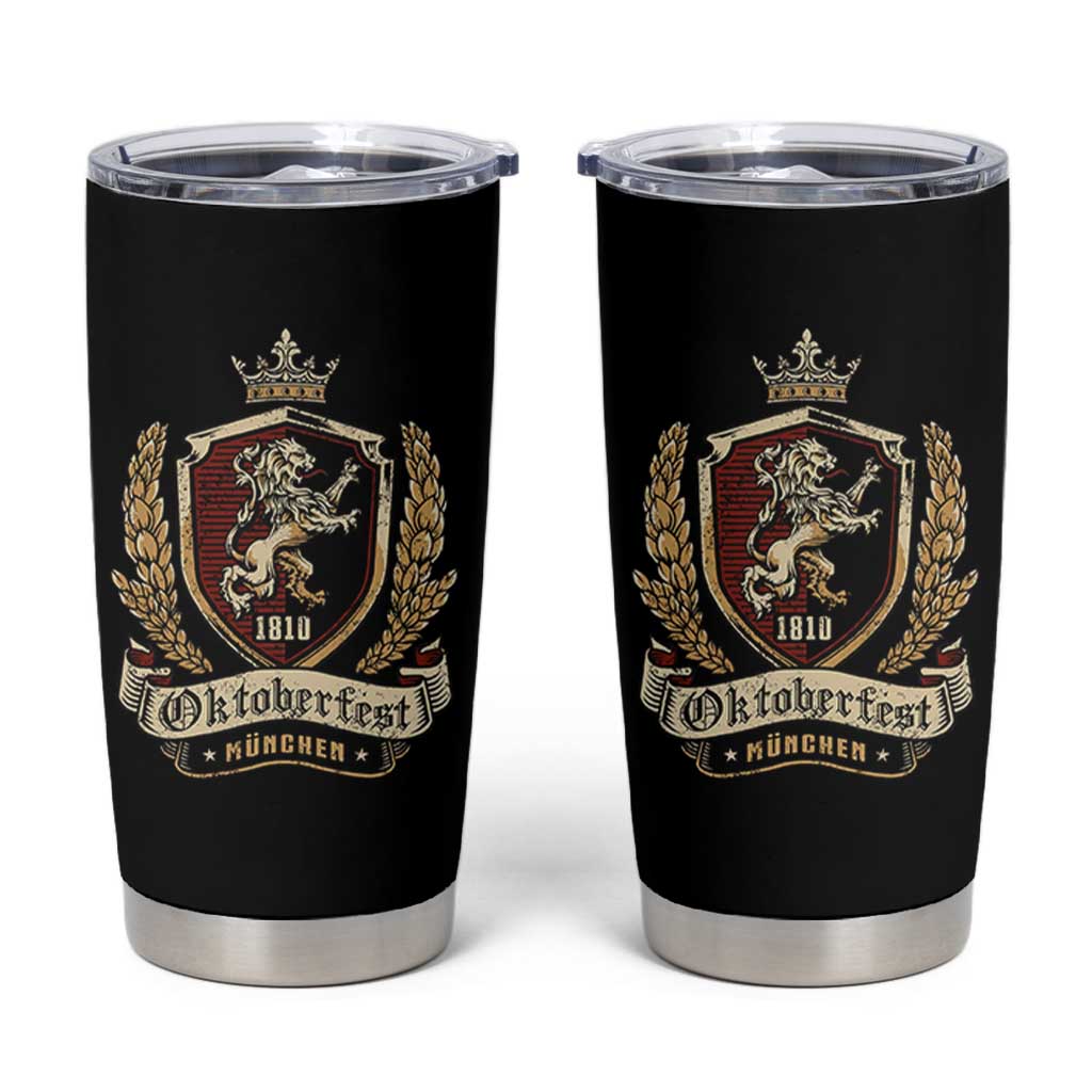 Oktoberfest Munchen Lion Crest Tumbler Cup Classic Bavarian Festival - Wonder Print Shop
