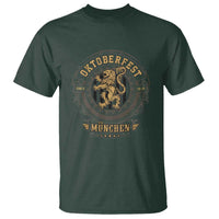Oktoberfest Munchen T Shirt Munich Vintage Round Emblem with Bavarian Lion - Wonder Print Shop