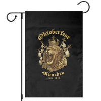 Oktoberfest Munchen Roaring Lion Garden Flag Since 1810 Crown and Beer Weapon - Wonder Print Shop