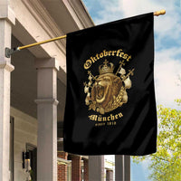 Oktoberfest Munchen Roaring Lion Garden Flag Since 1810 Crown and Beer Weapon - Wonder Print Shop