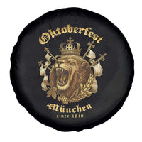 Oktoberfest Munchen Roaring Lion Spare Tire Cover Since 1810 Crown and Beer Weapon - Wonder Print Shop