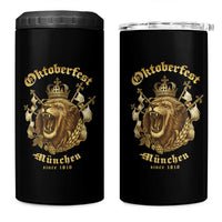Oktoberfest Munchen Roaring Lion 4 in 1 Can Cooler Tumbler Since 1810 Crown and Beer Weapon - Wonder Print Shop