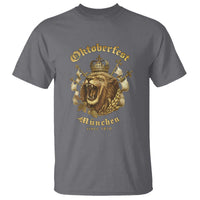 Oktoberfest Munchen Roaring Lion T Shirt Since 1810 Crown and Beer Weapon - Wonder Print Shop