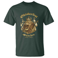 Oktoberfest Munchen Roaring Lion T Shirt Since 1810 Crown and Beer Weapon - Wonder Print Shop