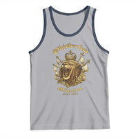 Oktoberfest Munchen Roaring Lion Tank Top Since 1810 Crown and Beer Weapon - Wonder Print Shop