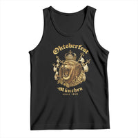Oktoberfest Munchen Roaring Lion Tank Top Since 1810 Crown and Beer Weapon - Wonder Print Shop