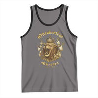 Oktoberfest Munchen Roaring Lion Tank Top Since 1810 Crown and Beer Weapon - Wonder Print Shop