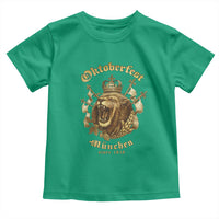 Oktoberfest Munchen Roaring Lion Toddler T Shirt Since 1810 Crown and Beer Weapon - Wonder Print Shop