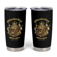 Oktoberfest Munchen Roaring Lion Tumbler Cup Since 1810 Crown and Beer Weapon - Wonder Print Shop