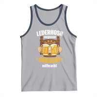Funny Lederhosen Oktoberfest Beer Drinking Tank Top Lederhosn Vergessen Durscht Mitbracht - Wonder Print Shop