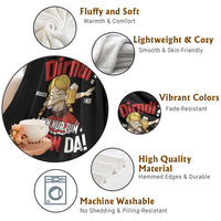 Funny Oktoberfest Dab Girl Throw Blanket Dirndl I Bin Nur Zum Feiern Da Party - Wonder Print Shop