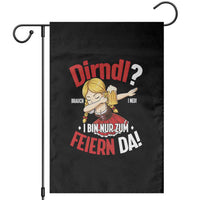 Funny Oktoberfest Dab Girl Garden Flag Dirndl I Bin Nur Zum Feiern Da Party - Wonder Print Shop