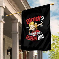 Funny Oktoberfest Dab Girl Garden Flag Dirndl I Bin Nur Zum Feiern Da Party - Wonder Print Shop