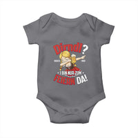 Funny Oktoberfest Dab Girl Baby Onesie Dirndl I Bin Nur Zum Feiern Da Party - Wonder Print Shop