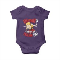 Funny Oktoberfest Dab Girl Baby Onesie Dirndl I Bin Nur Zum Feiern Da Party - Wonder Print Shop