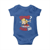 Funny Oktoberfest Dab Girl Baby Onesie Dirndl I Bin Nur Zum Feiern Da Party - Wonder Print Shop