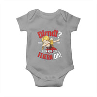 Funny Oktoberfest Dab Girl Baby Onesie Dirndl I Bin Nur Zum Feiern Da Party - Wonder Print Shop