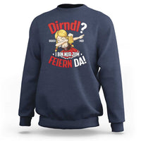Funny Oktoberfest Dab Girl Sweatshirt Dirndl I Bin Nur Zum Feiern Da Party - Wonder Print Shop
