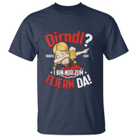 Funny Oktoberfest Dab Girl T Shirt Dirndl I Bin Nur Zum Feiern Da Party - Wonder Print Shop