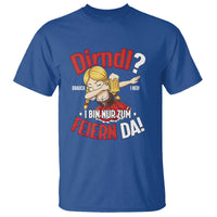 Funny Oktoberfest Dab Girl T Shirt Dirndl I Bin Nur Zum Feiern Da Party - Wonder Print Shop