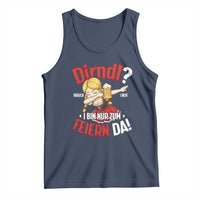 Funny Oktoberfest Dab Girl Tank Top Dirndl I Bin Nur Zum Feiern Da Party - Wonder Print Shop