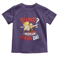 Funny Oktoberfest Dab Girl Toddler T Shirt Dirndl I Bin Nur Zum Feiern Da Party - Wonder Print Shop