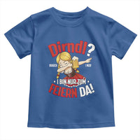 Funny Oktoberfest Dab Girl Toddler T Shirt Dirndl I Bin Nur Zum Feiern Da Party - Wonder Print Shop