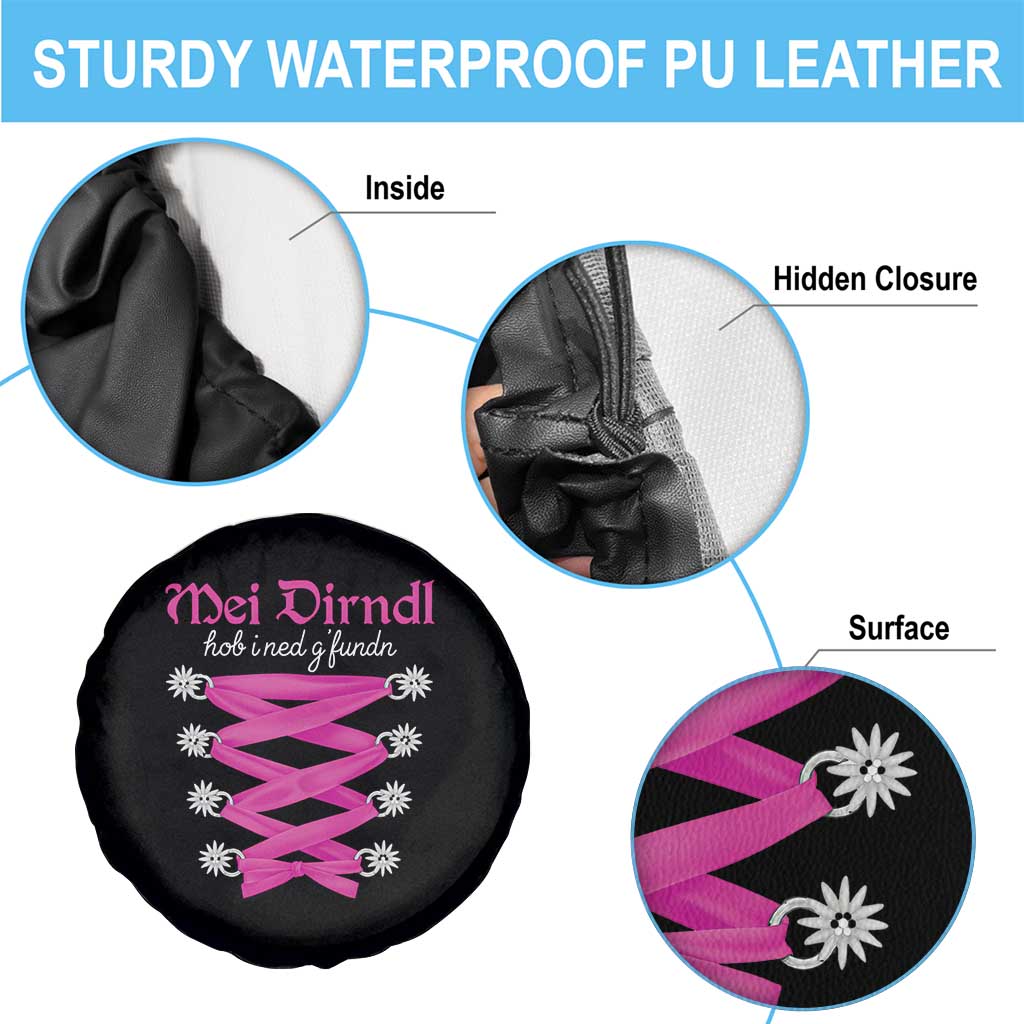 Funny Oktoberfest Corset in Pink Spare Tire Cover I Have Not Found My Dirndl - Wonder Print Shop