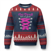 Funny Oktoberfest Corset in Pink Ugly Christmas Sweater I Have Not Found My Dirndl - Wonder Print Shop