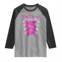 Funny Oktoberfest Corset in Pink Raglan Shirt I Have Not Found My Dirndl - Wonder Print Shop