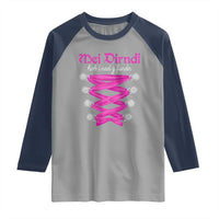 Funny Oktoberfest Corset in Pink Raglan Shirt I Have Not Found My Dirndl - Wonder Print Shop