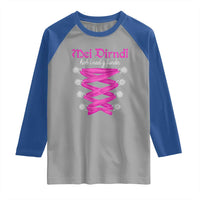 Funny Oktoberfest Corset in Pink Raglan Shirt I Have Not Found My Dirndl - Wonder Print Shop