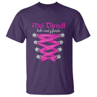 Funny Oktoberfest Corset in Pink T Shirt I Have Not Found My Dirndl - Wonder Print Shop