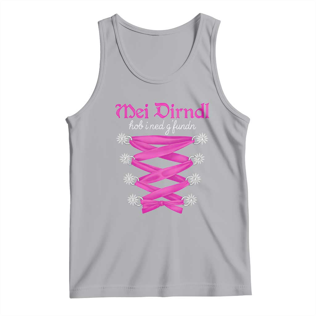 Funny Oktoberfest Corset in Pink Tank Top I Have Not Found My Dirndl - Wonder Print Shop