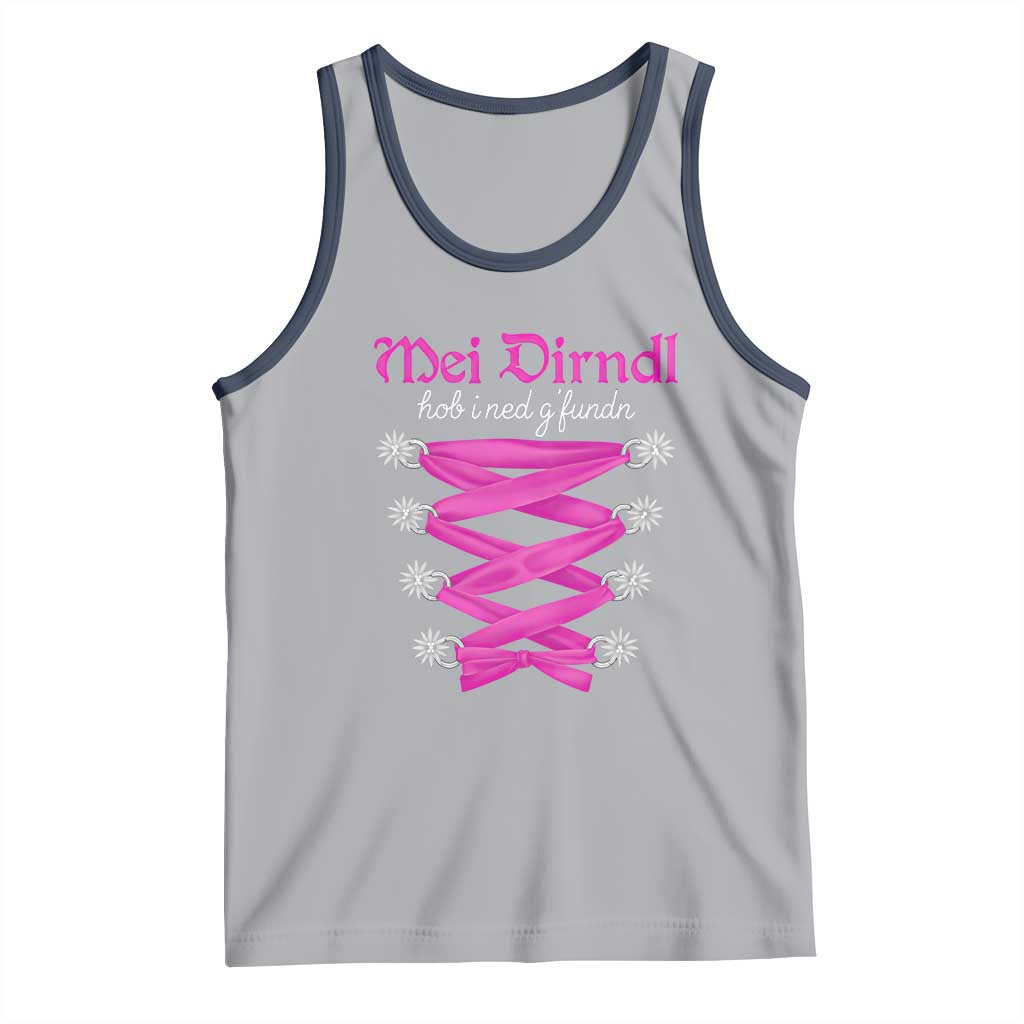 Funny Oktoberfest Corset in Pink Tank Top I Have Not Found My Dirndl - Wonder Print Shop