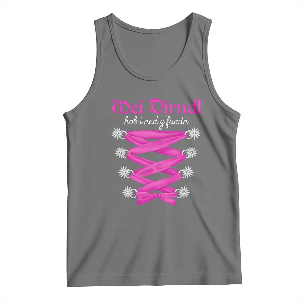 Funny Oktoberfest Corset in Pink Tank Top I Have Not Found My Dirndl - Wonder Print Shop